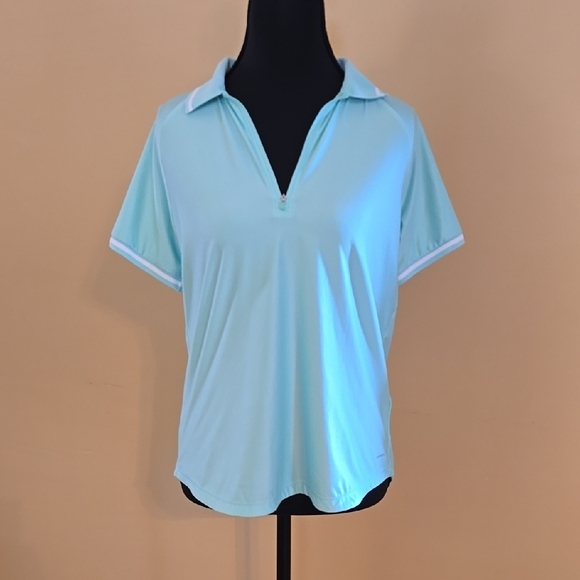 Mondetta Tops - Mondetta Green Relaxed Polo Golf  Short Sleeve S